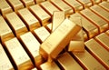 Gold bullion bars. Financial concept Royalty Free Stock Photo