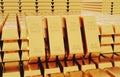 Gold bullion bars. Financial concept Royalty Free Stock Photo
