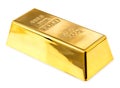 Gold bullion close-up Royalty Free Stock Photo