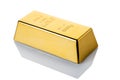 Gold bullion close-up Royalty Free Stock Photo