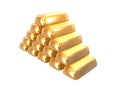 Gold bullions Royalty Free Stock Photo