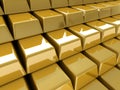 Gold bullions Royalty Free Stock Photo