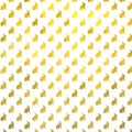Gold Bunny Faux Foil Background Bunnies Pattern
