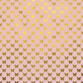 Gold Butterflies Polka Dot Metallic Faux Foil Pink Background