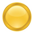 Gold button for web Royalty Free Stock Photo
