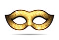 Gold carnival mask