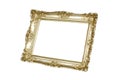 Gold carved picture frame