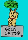 Gold cat