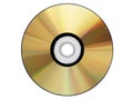 Gold Cdrom isolated