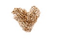 Gold chain heart