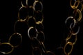 Gold chain isolated on black Royalty Free Stock Photo