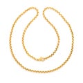 Gold chain Isolated on white Royalty Free Stock Photo