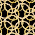 Gold Chain Jewelry Seamless Pattern Background Royalty Free Stock Photo