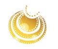 Gold Chain Jewelry. Vector Illustration for women Royalty Free Stock Photo