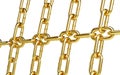 Gold chain links background