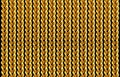 Gold chain necklace isolated on black, closeup , for background