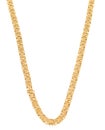 Gold chain necklace in unique design Royalty Free Stock Photo