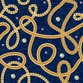 Gold Chain Seamless Pattern