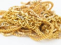 Gold chains Royalty Free Stock Photo