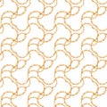 Gold chains seamless pattern. jewelry background. luxury illustration. Royalty Free Stock Photo