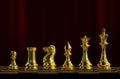 Gold chess.