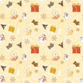 Gold Child Christmas Wrapping paper
