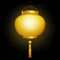 Gold chinese lantern.