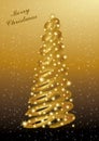Gold christmas abstraction
