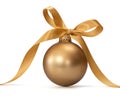 Gold Christmas ball Royalty Free Stock Photo