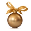 Gold Christmas ball Royalty Free Stock Photo