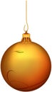 Gold Christmas Ball Royalty Free Stock Photo