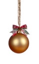 Gold Christmas ball