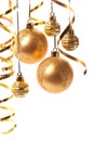 Gold Christmas balls