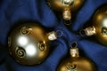 Gold christmas balls