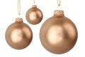 Gold Christmas balls Royalty Free Stock Photo