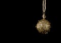 Gold Christmas Bauble or balls, decorations Royalty Free Stock Photo