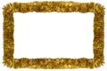 Gold Christmas garland Royalty Free Stock Photo