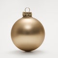 Gold Christmas ornament. Royalty Free Stock Photo