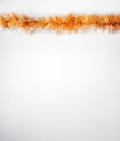 Gold Christmas tinsel Royalty Free Stock Photo