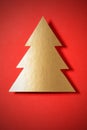 Gold Christmas tree Royalty Free Stock Photo