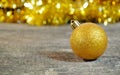 Gold Christmass ball Royalty Free Stock Photo
