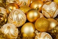 Gold Christmass balls