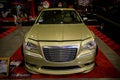 Gold Chrysler 300C with some modification in Indonesia Custom Show Royalty Free Stock Photo
