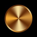 Gold circle background Royalty Free Stock Photo