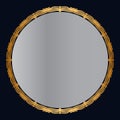 Gold Circle Frame Border Design with Gold Plated Circle Border Frame Royalty Free Stock Photo