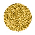 Gold circle glitter texture vector. Royalty Free Stock Photo