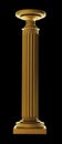 Gold Classic Column isolated
