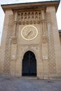 Gold clock on Sidi Bou Abib Mosque in Tangier