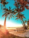 GOLD COAST, AUSTRALIA Budds Beach Surfers Paradise Sunset Royalty Free Stock Photo