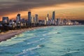 Gold Coast City high rise development Royalty Free Stock Photo